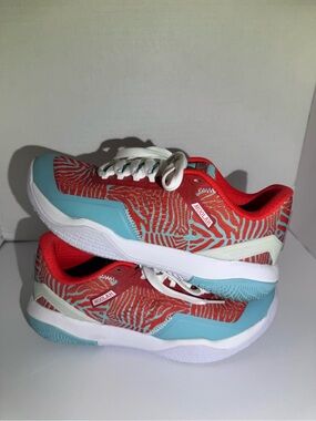 Moolah Neonvolt Low Women's Lace-Up Tennis Shoes Red/Blue/White US 8.5 M